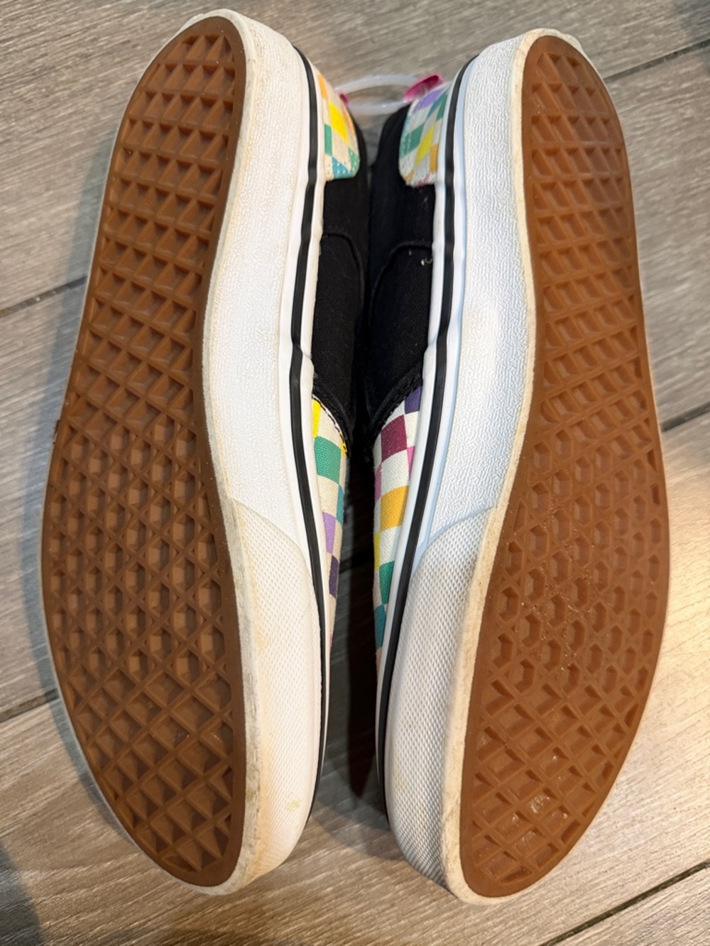 Vans Kids Multicolor Checkerboard Slip-On Sneakers - Picture 14 of 14